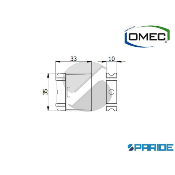 RULLO INTERCAMBIABILE PER SERRATURE 0385 OMEC