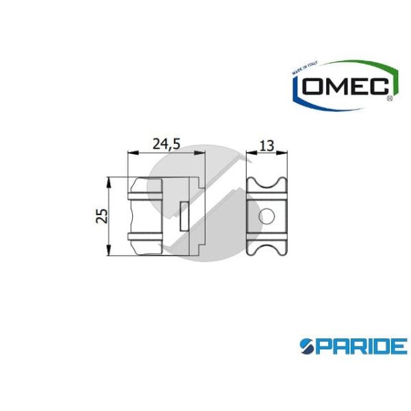 RULLO INTERCAMBIABILE PER SERRATURE 05935 OMEC