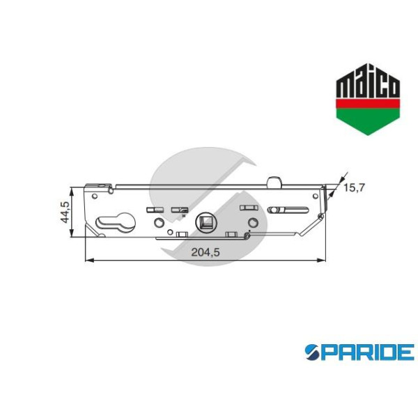 SCATOLA SERRATURA E 37,5 226693 MAICO ALZANTE SCORREVOLE