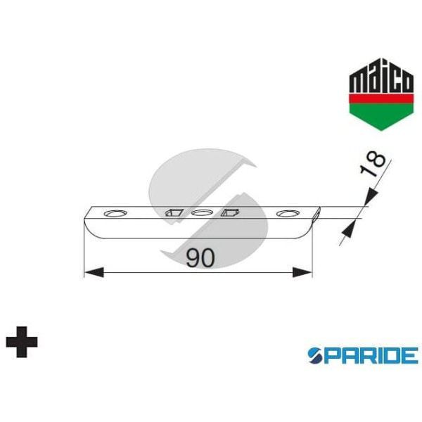 SCONTRO DELIMITATORE A4 ASSE 9 55988 MAICO