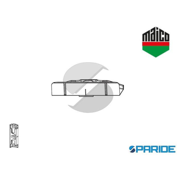 SCONTRO NOTTOLINO A12 34980 MAICO BATTUTA LISCIA PB 18 CON VITE INCLINATA