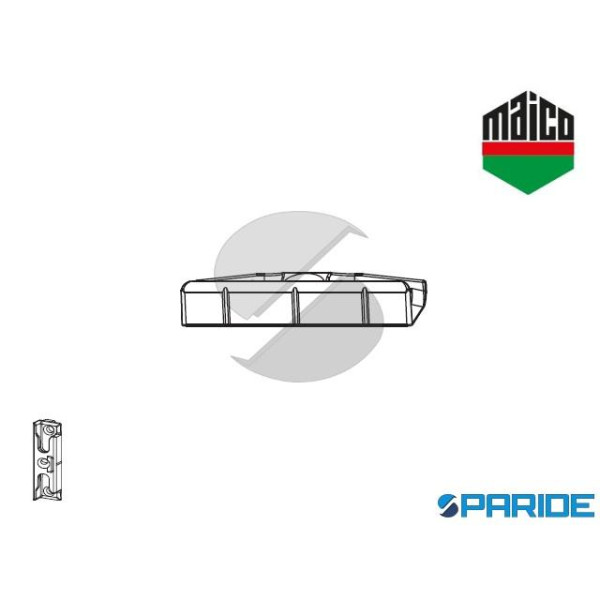 SCONTRO NOTTOLINO A12 34981 MAICO BATTUTA LISCIA PB 20 CON VITE INCLINATA