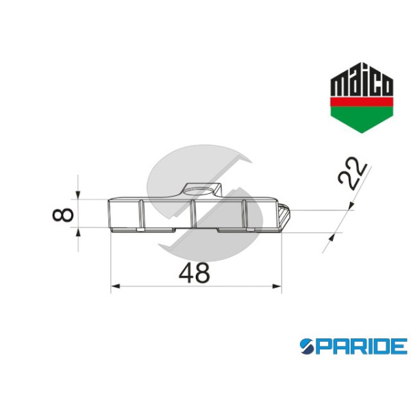 SCONTRO NOTTOLINO PER PVC 354970 MAICO