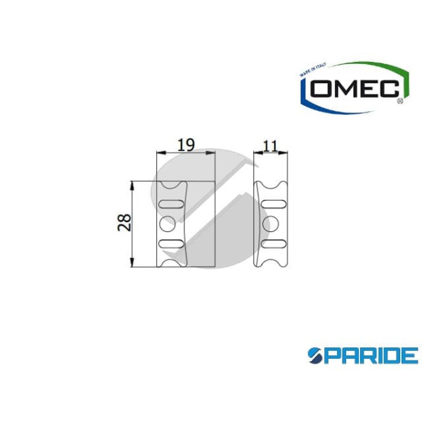 SCROCCO INTERCAMBIABILE 01430S OMEC ANTI-RUMORE
