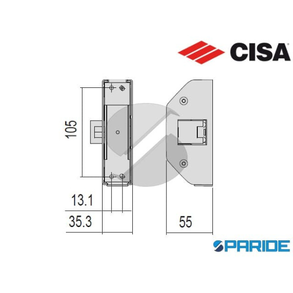 SCROCCO LATERALE SUPPLEMENTARE 07A63 26 0 CISA