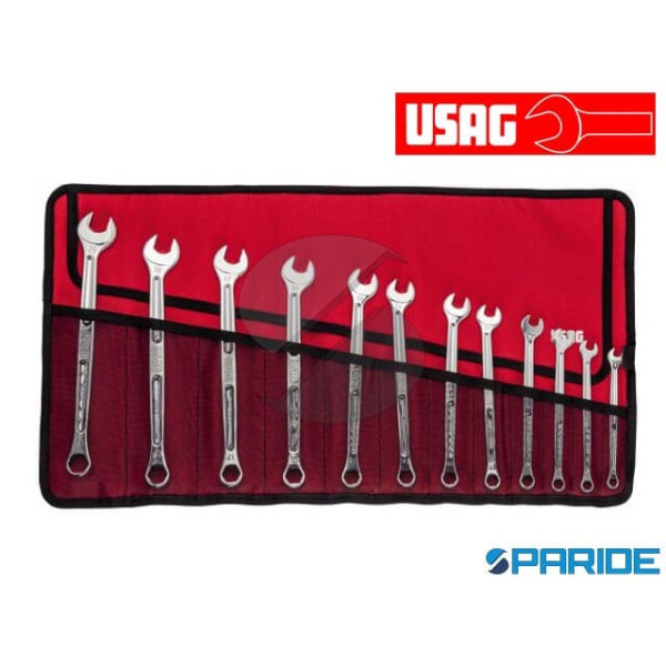 SERIE 12 CHIAVI COMBINATE 285 X B12 USAG CON PROFI...