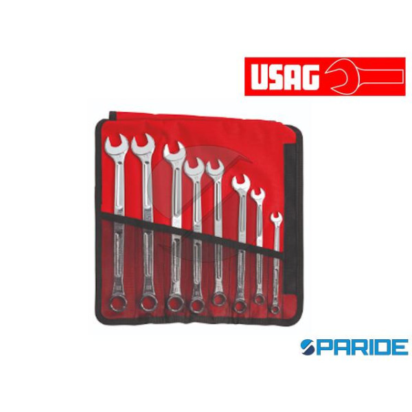 SERIE 8 CHIAVI COMBINATE 285 X B8 USAG CON PROFILI...