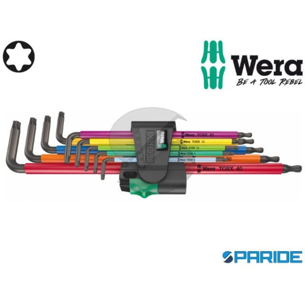 SERIE 9 CHIAVI TORX A L 967\9 TX XL MULTICOLOUR WE...