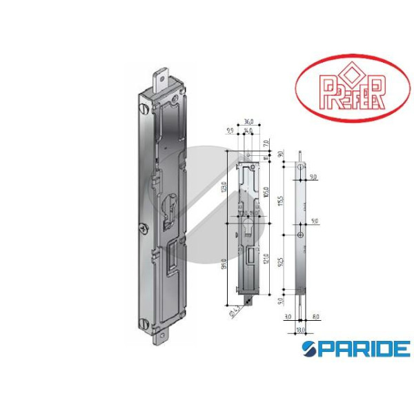 SERRATURA 664010200000 PREFER PER CANCELLI ESTENSI...