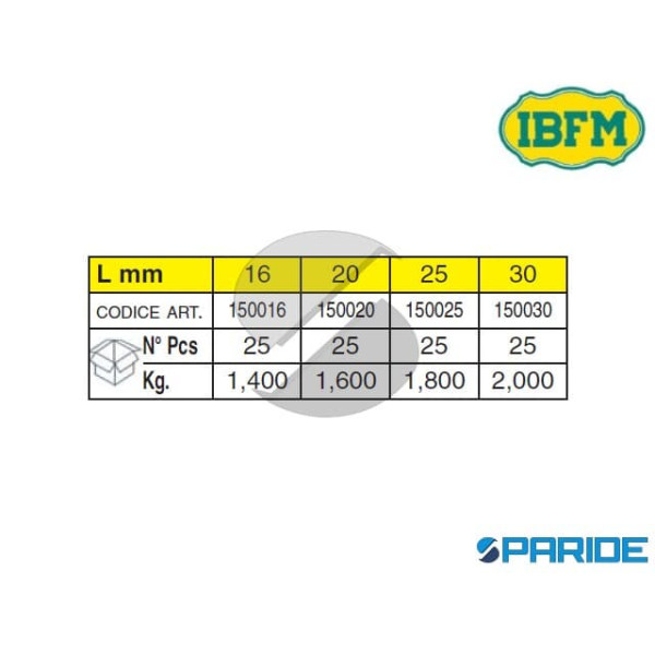 SERRATURA A CILINDRO D 19 MM IBFM 150016KA UNIVERSALE PER CASELLARI POSTALI
