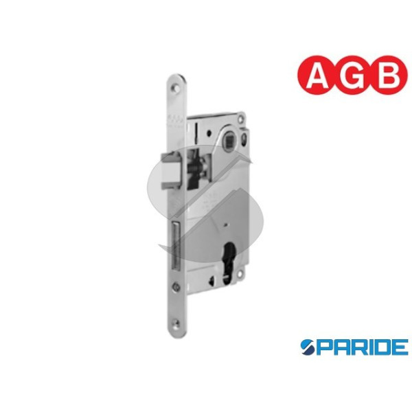 SERRATURA AGB CENTRO E 50 F 18 CILINDRO NICHELATA ...