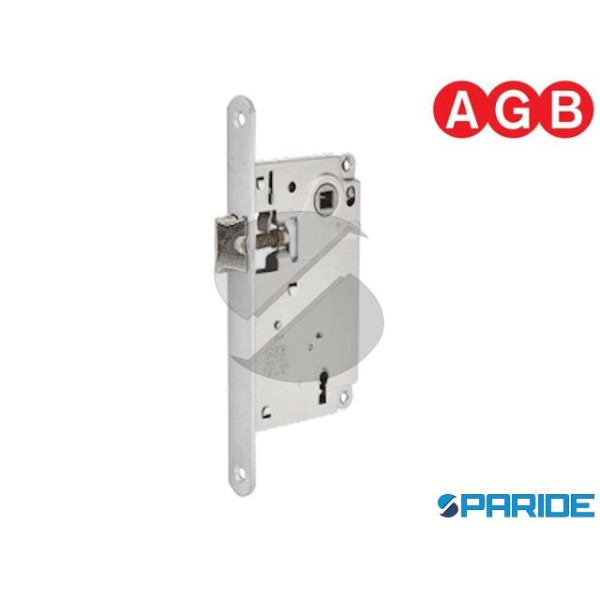 SERRATURA AGB CENTRO E 50 F 18 CROMO OPACO BORDO T...