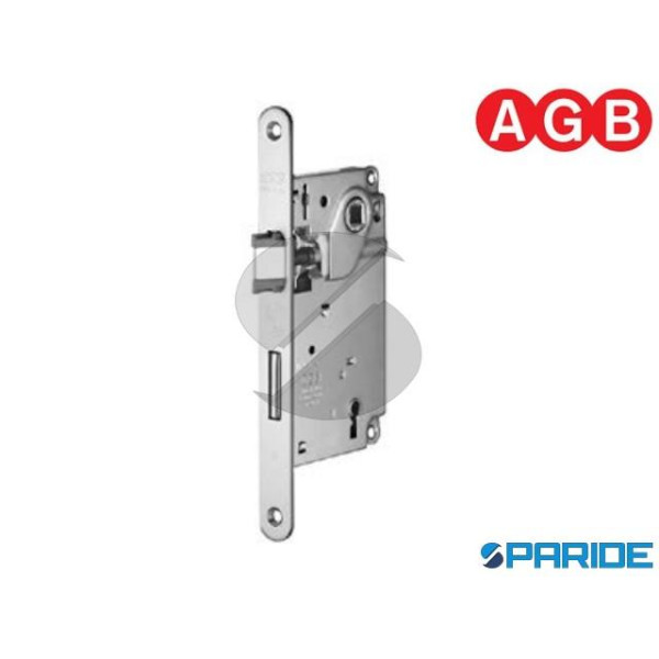SERRATURA AGB CENTRO E 50 F 22 NICHELATA BORDO TON...
