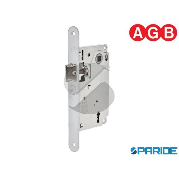 SERRATURA AGB CENTRO E 50 F 22 NICHELATA BORDO TON...