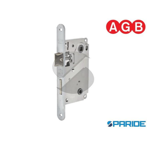 SERRATURA AGB CENTRO E 50 F 22 WC CROMO OPACO BORD...
