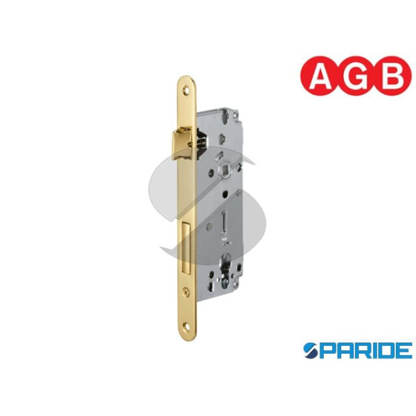 SERRATURA AGB E 25 D85 CILINDRO OTTONE LUCIDO BORD...