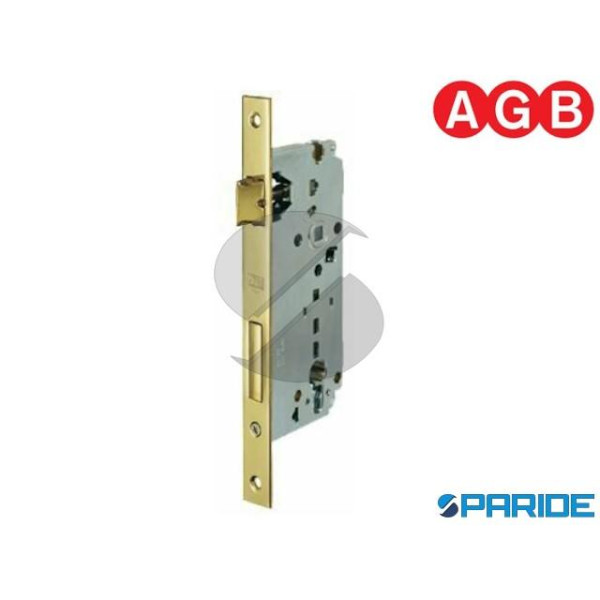 SERRATURA AGB E 40 D85 CILINDRO OTTONE LUCID BORDO...