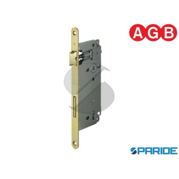 SERRATURA AGB PATENT E 50 F 18 GRANDE OTTONE LUCID...