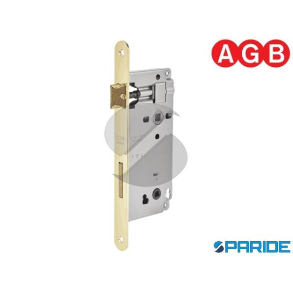 SERRATURA AGB PATENT E 60 F 22 WC GRANDE OTTONE LU...