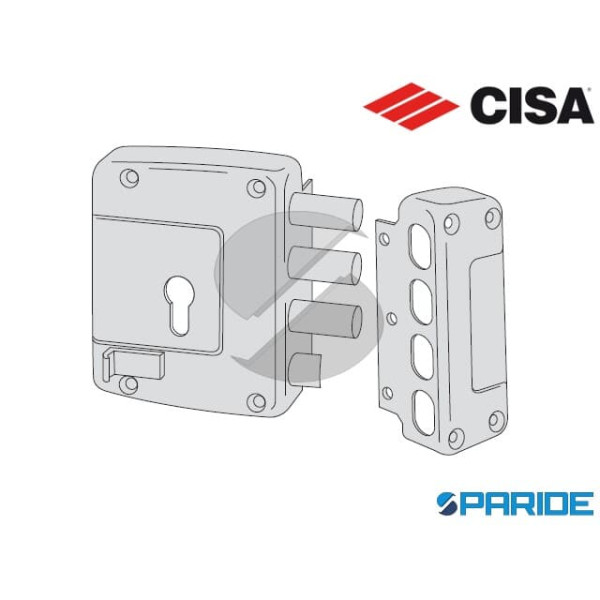 SERRATURA APPLICARE E 60 56157 DESTRA CISA A CILINDRO