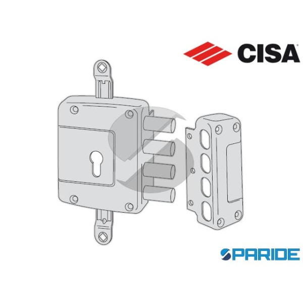 SERRATURA APPLICARE E 60 56162 SINISTRA CISA  A CILINDRO