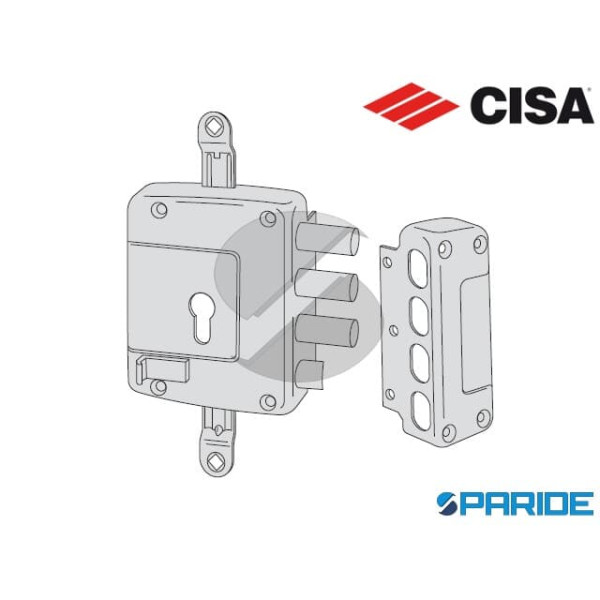 SERRATURA APPLICARE E 60 SINISTRA 56167 CISA  A CILINDRO