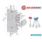SERRATURA APPLICARE SECURMAP E 63 I28 SP3 243 TRIPLICE 3+1 CH 2431DCR0328S56 SECUREMME