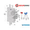 SERRATURA APPLICARE SECURMAP E 63 I28 SP9 240 TRIPLICE OIKOS 2401DCR0928S56 SECUREMME