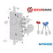 SERRATURA APPLICARE SECURMAP E 63 I37 SP3 243 TRIPLICE 3+1 CH 2431DCR0337S56 SECUREMME