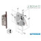 SERRATURA BONAITI E 50 240 MECCANICA BRONZATA BORDO TONDO 482401503