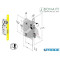SERRATURA BONAITI E 50 F 18 250 MECCANICA OTTONE BORDO TONDO 4825015013