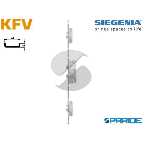 SERRATURA BS2600 E 45 I85 5701248 KFV SIEGENIA CAT...