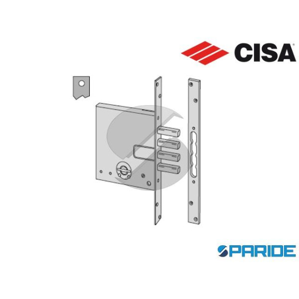 SERRATURA DOPPIA MAPPA E 60 57028 PISTONI CISA