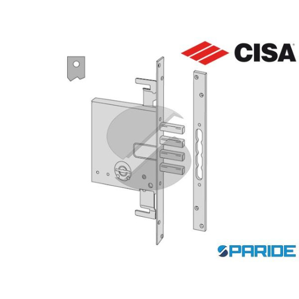 SERRATURA DOPPIA MAPPA E 60 57033 CISA PISTONI