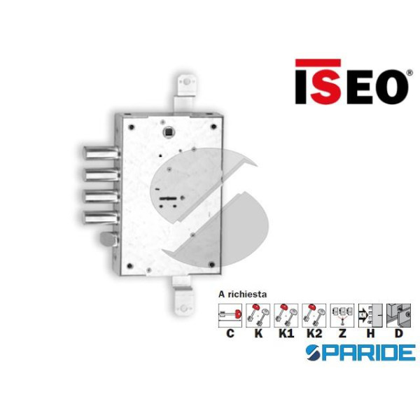 SERRATURA DOPPIA MAPPA E 63 608D I28 S3 ISEO  6080...