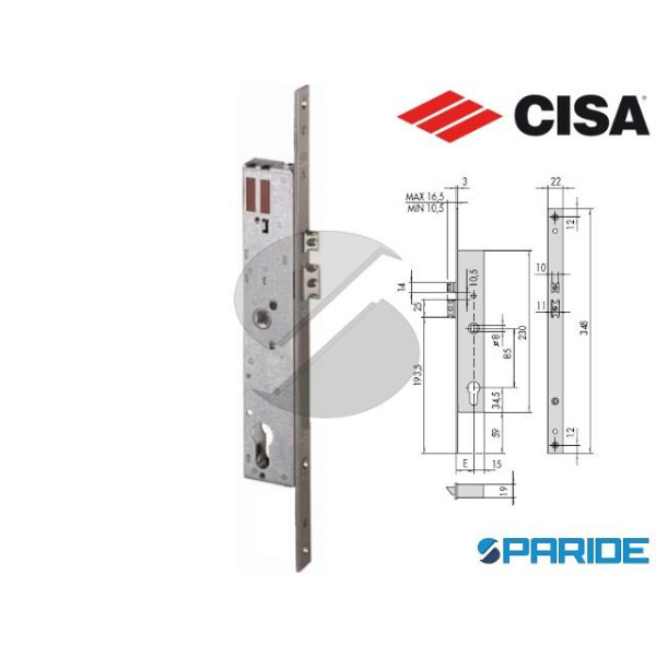 SERRATURA ELETTRICA E 35 16205 MONTANTE CISA