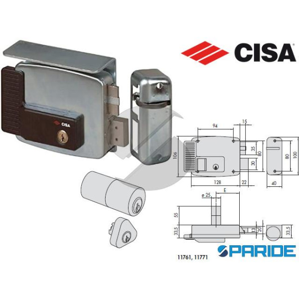 SERRATURA ELETTRICA E 60 11761 SINISTRA CISA