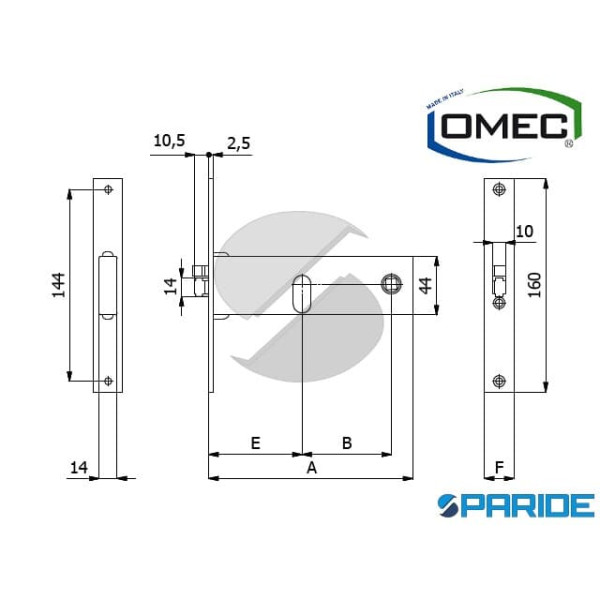 SERRATURA ELETTRICA E 70 799 OMEC FASCIA