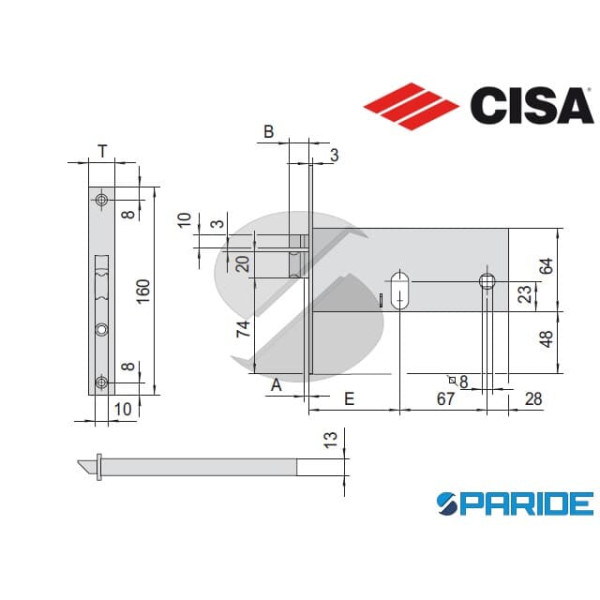 SERRATURA ELETTRICA E 90 14510 FASCIA CISA