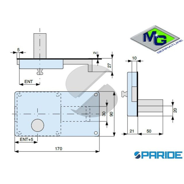 SERRATURA FERROGLIETTO E 40 702404000 MG