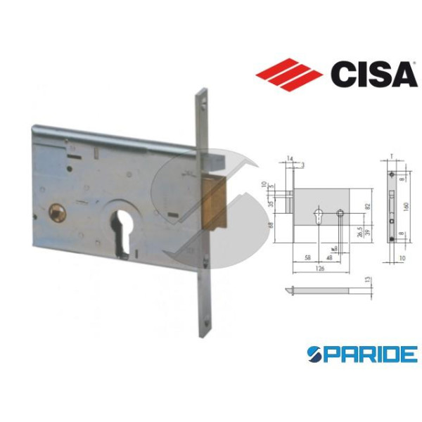 SERRATURA INFILARE E 58 14010 SX FASCIA CISA