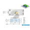 SERRATURA LATERALE 601001 PER SERRANDE DESTRA MG 601001000 CON CLINDRO
