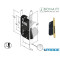 SERRATURA MAGNETICA E 50 S 910 B ONE BONAITI OTTONE F 18 489101501E Q MANIGLIA 8