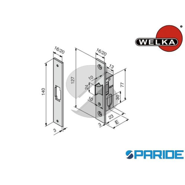 SERRATURA MONTANTE E 15 11515010 WELKA