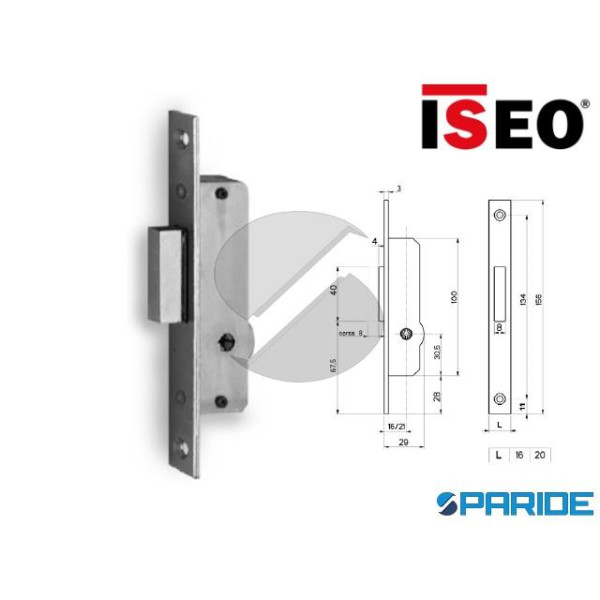 SERRATURA MONTANTE E 21 903KE ISEO SPILLO F 20 903...