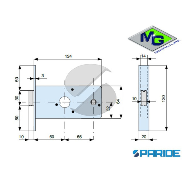 SERRATURA PER FASCE E 60 288602000 MG