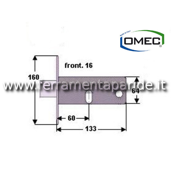 SERRATURA PER FASCE E 60 384 OMEC