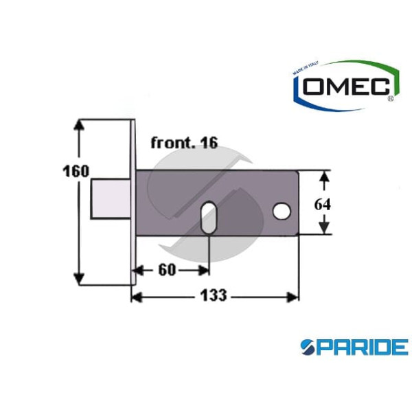SERRATURA PER FASCE E 60 384 OMEC