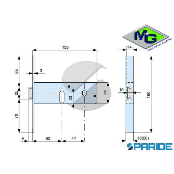 SERRATURA PER FASCE E 60 800601000 MG