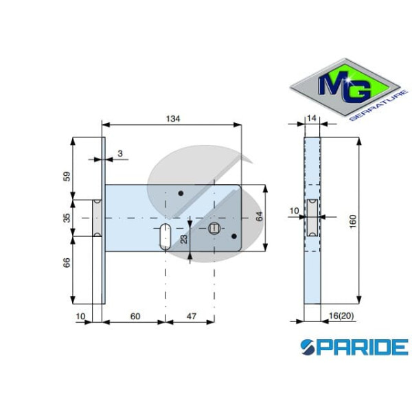 SERRATURA PER FASCE E 60 804601000 MG